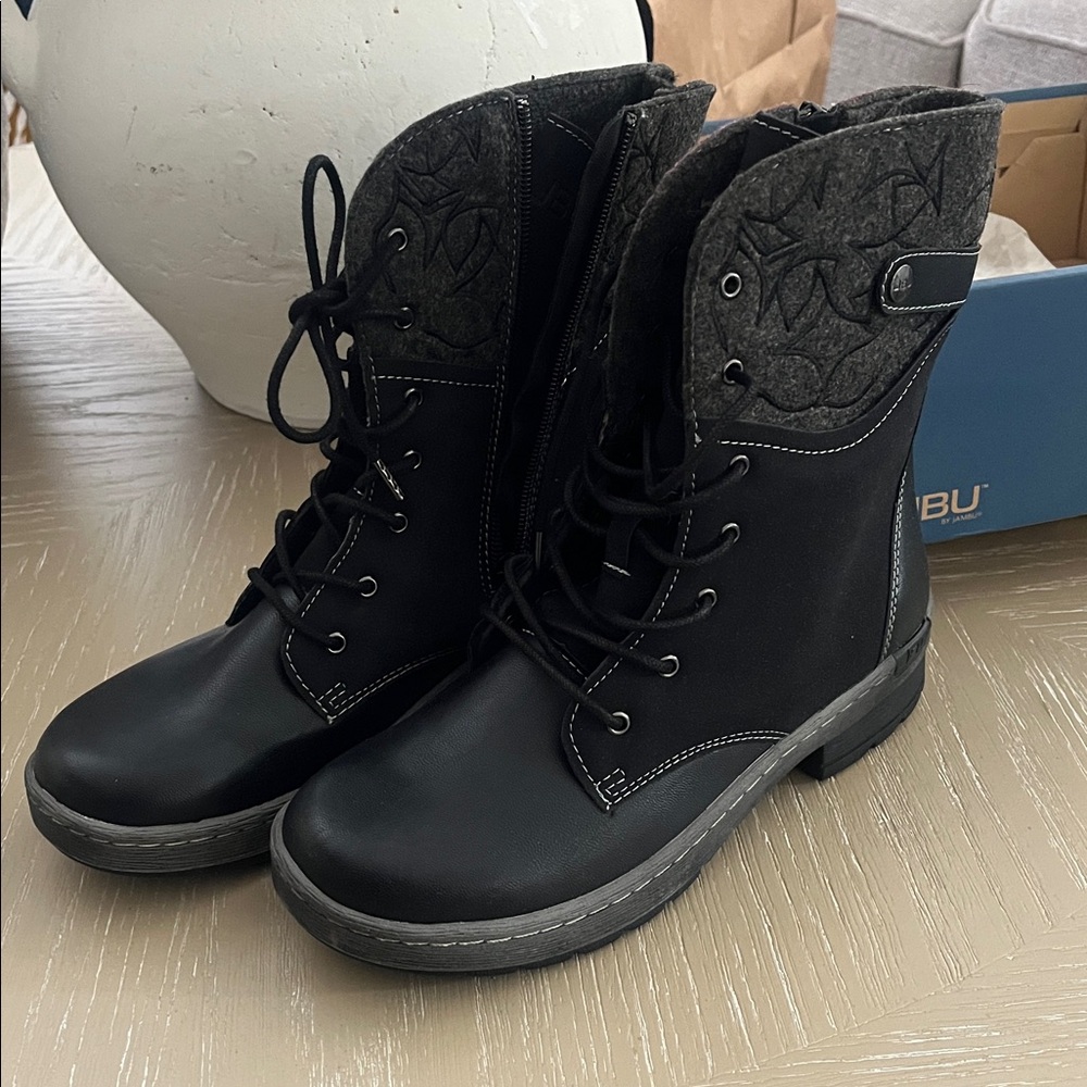 Jambu Black Vegan Ankle Boots